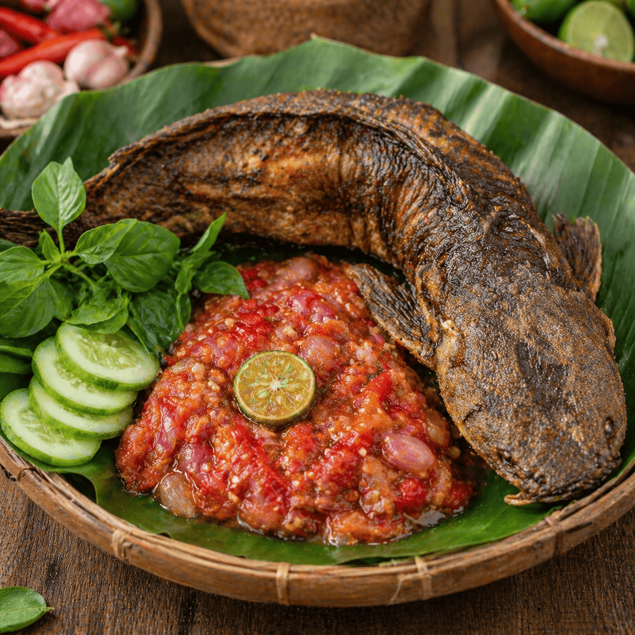 Lele Goreng Sambel Plecing